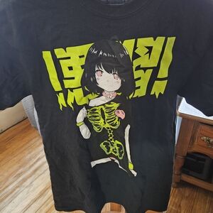 Bad Habit Black Tee with Neon Graphic